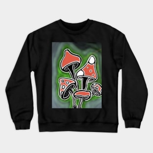 Glowing Mushrooms Crewneck Sweatshirt